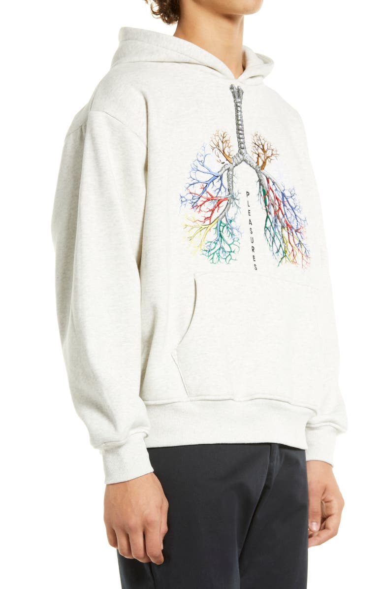 PLEASURES Pleasure Breathe Graphic Hoodie, Alternate, color,