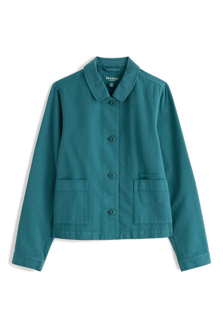Coombe Lane Cotton Jacket, Alternate, color, ESTUARY