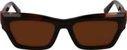 Longchamp Medallion 53mm Modified Rectangular Sunglasses