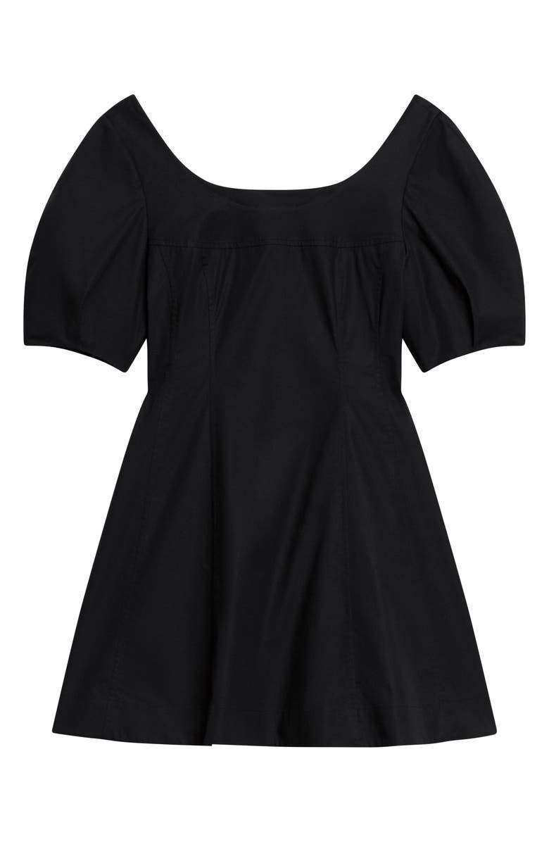 Theory Puff Sleeve Minidress, Alternate, color, Black