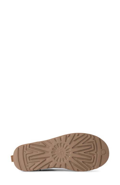 Ugg(r) Classic Micro Genuine Shearling Slipper In Brown