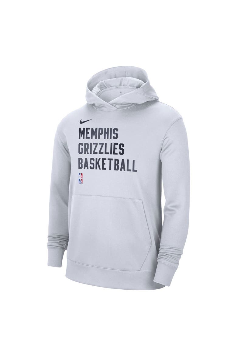 Unisex Nike White Memphis Grizzlies 2023/24 Performance Spotlight On-Court Practice Pullover Hoodie, Alternate, color, White