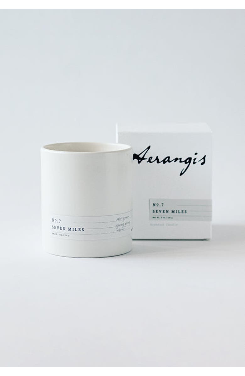 Aerangis No. 7 Seven Miles Scented Candle, Alternate, color, White