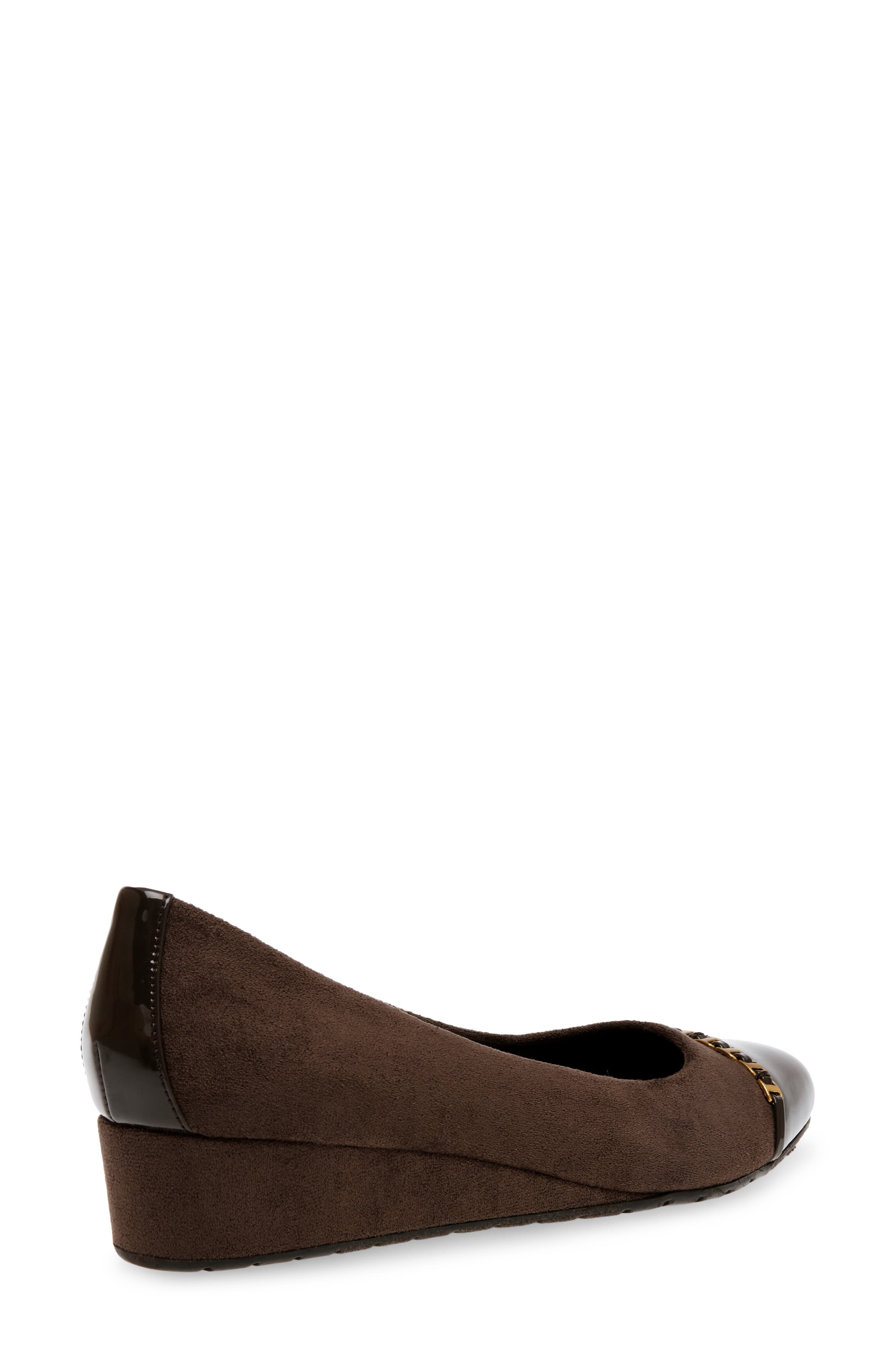 Maysel Wedge Pump, Alternate, color, DARK BROWN