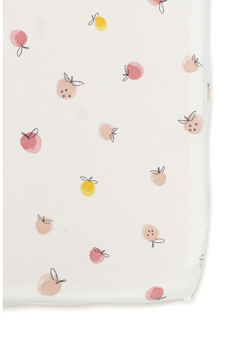 Strawberry Fields Organic Cotton Crib Sheet, Main, color, MULTI