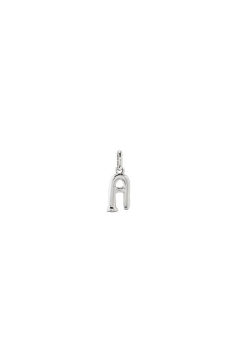 Sterling Silver-Plated Letter A Charm