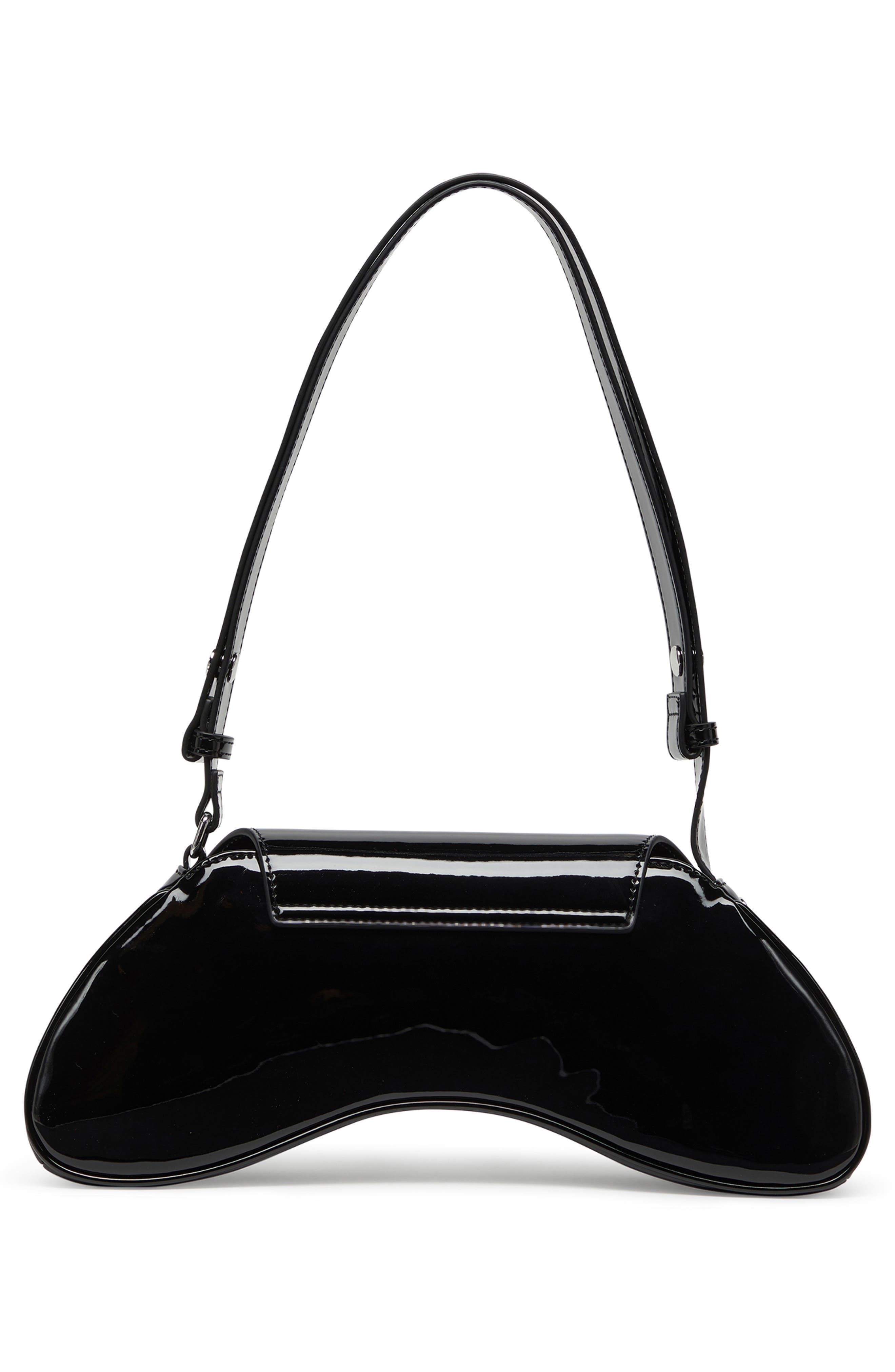 DIESEL<sup>®</sup> Play Faux Leather Shoulder Bag, Alternate, color, Black