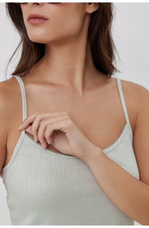 Gottex Beach Life Daydream Pointelle Loungewear Tank Top In White