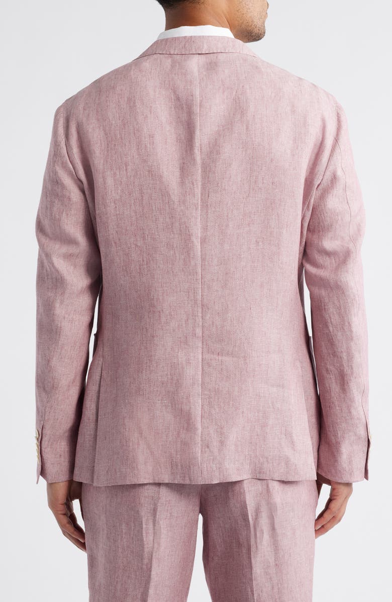 BOSS Heston Soft Linen Sport Coat, Alternate, color, Dark Pink