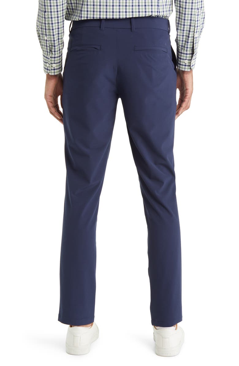 Mizzen+Main Helmsman Slim Fit Flat Front Golf Pants, Alternate, color, Navy Solid
