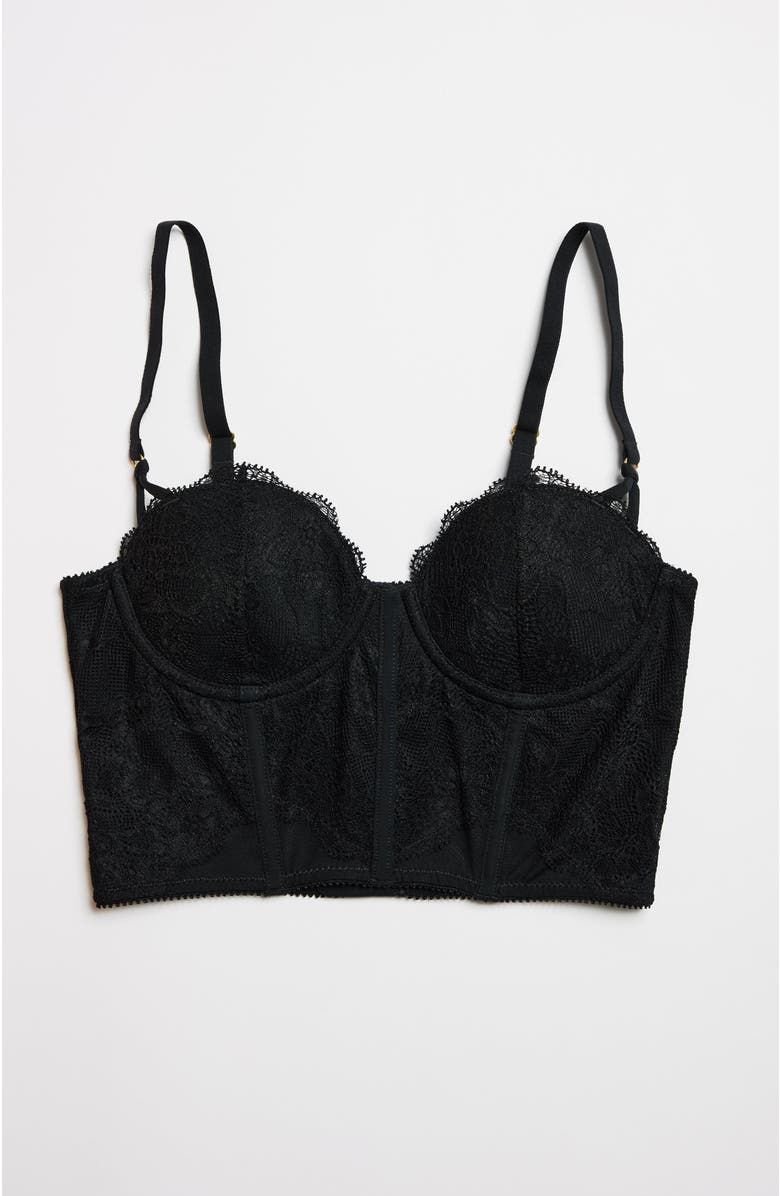 Pepper Lace Corset Top, Alternate, color, Black