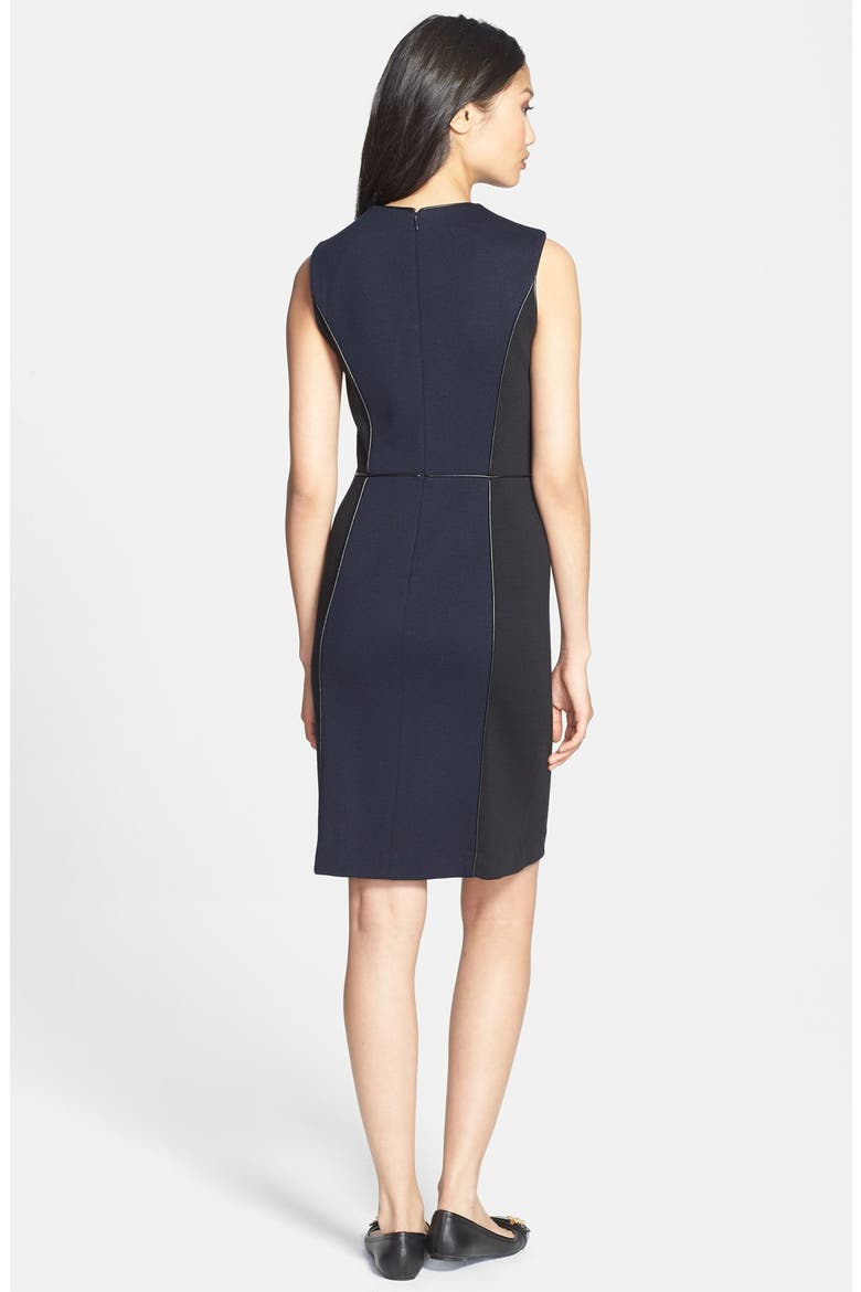 'Natalee' Ponte Sheath Dress, Alternate, color, MED NAVY