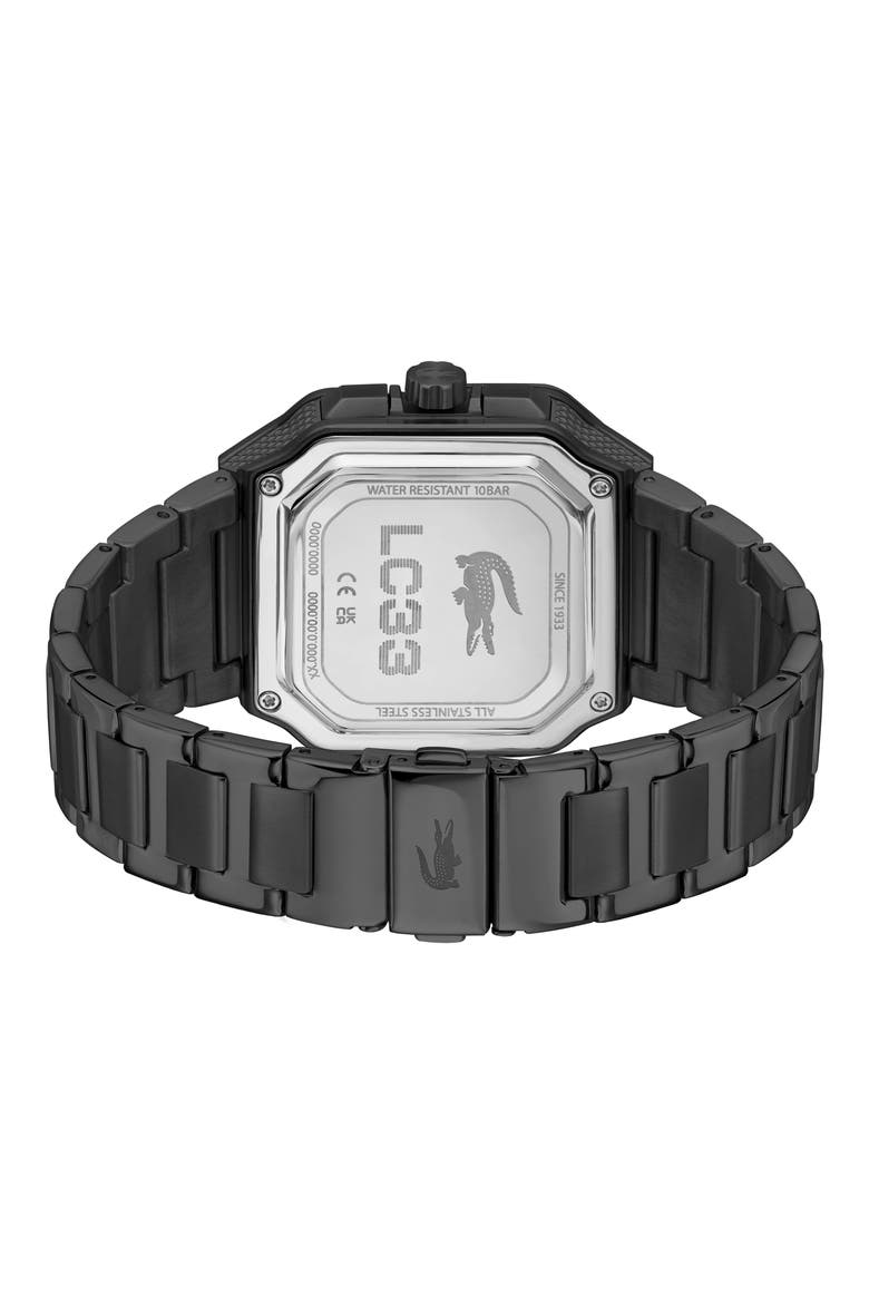 LC33 Square Bracelet Watch, 45mm, Alternate, color, BLACK