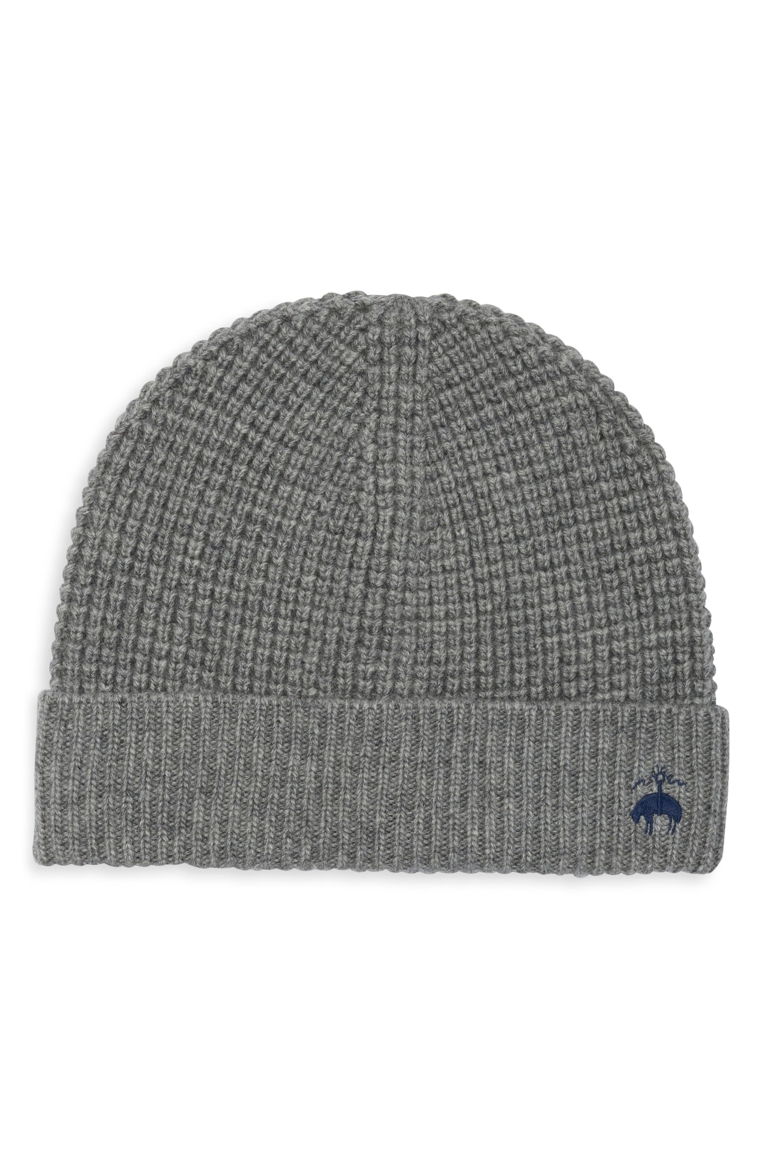Waffle Knit Cuffed Beanie