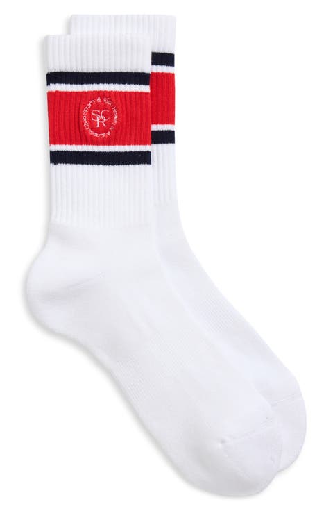 Roller Logo Embroidered Crew Socks