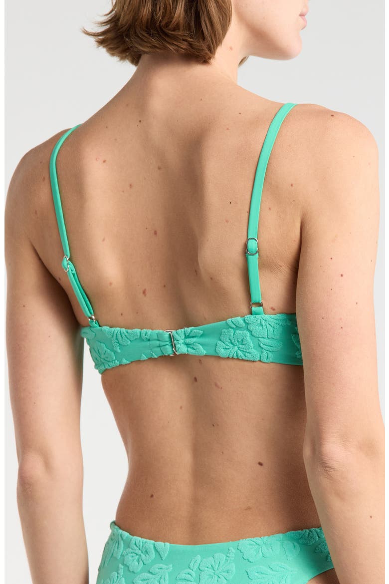 Solar Triangle Bikini Top, Alternate, color, AQUA GREEN