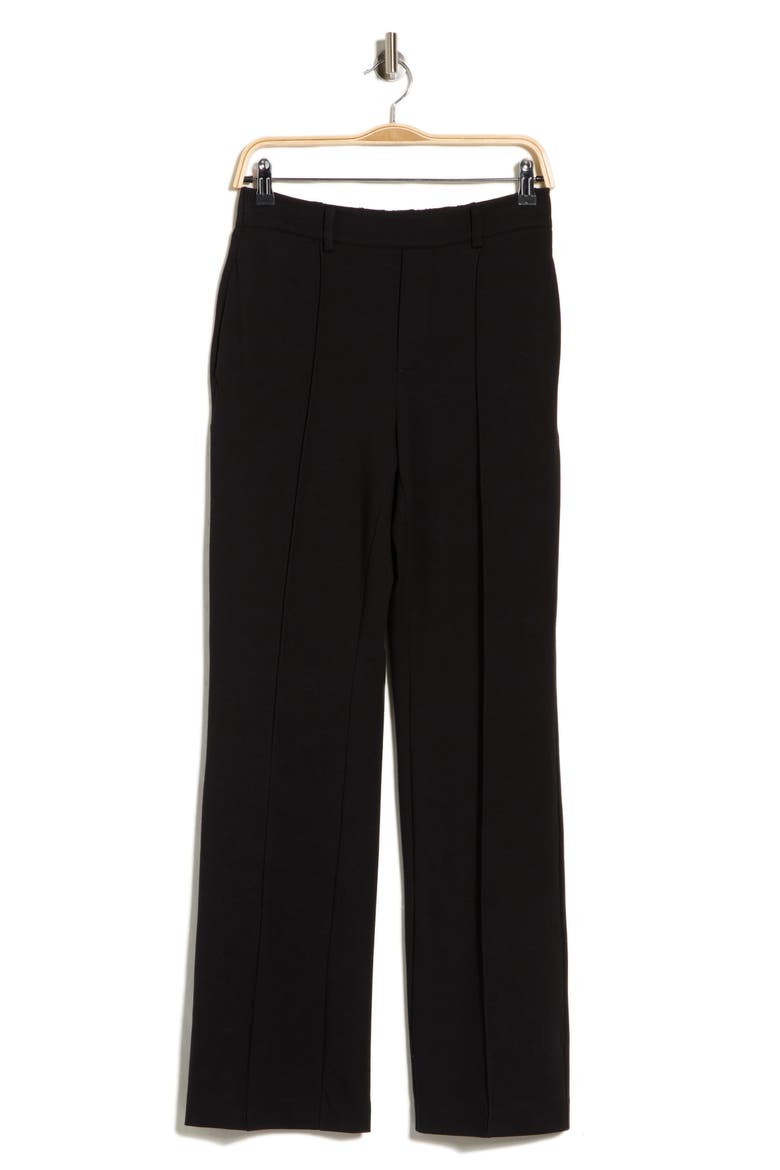 Pintuck Wide Leg Pull-On Pants, Alternate, color, BLACK