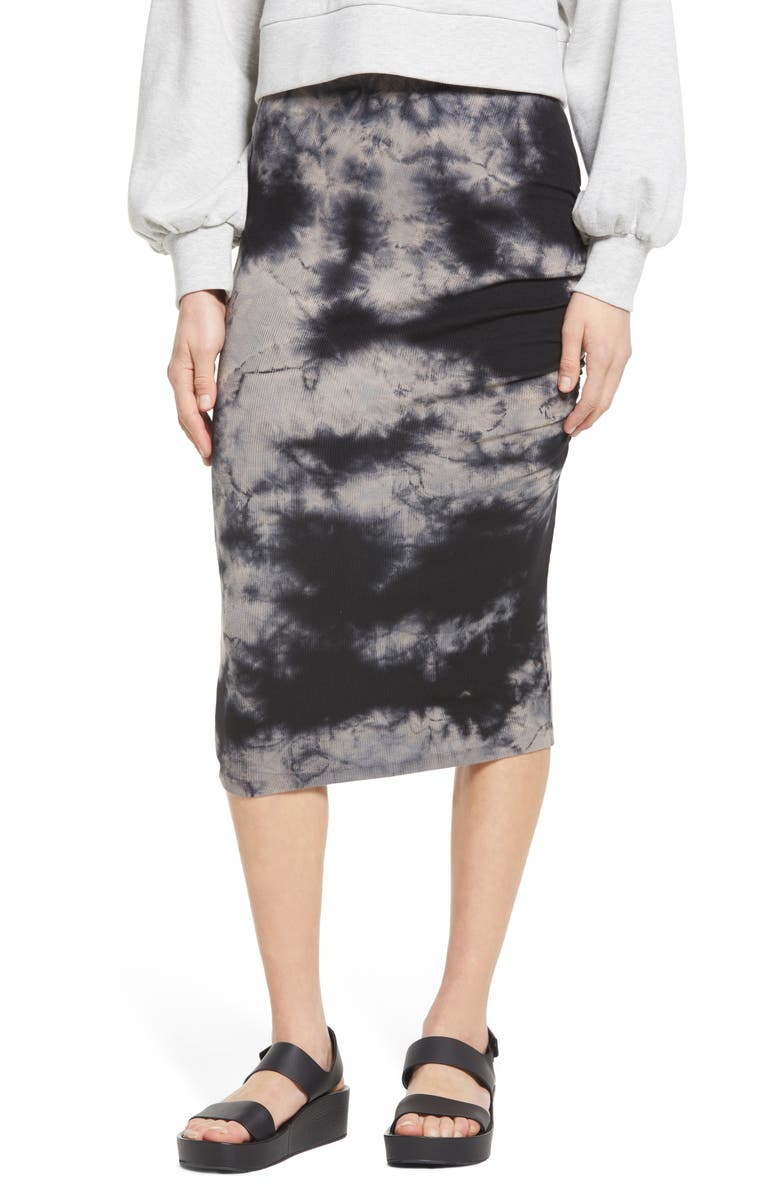 Treasure & Bond Tie Dye Midi Skirt, Main, color,