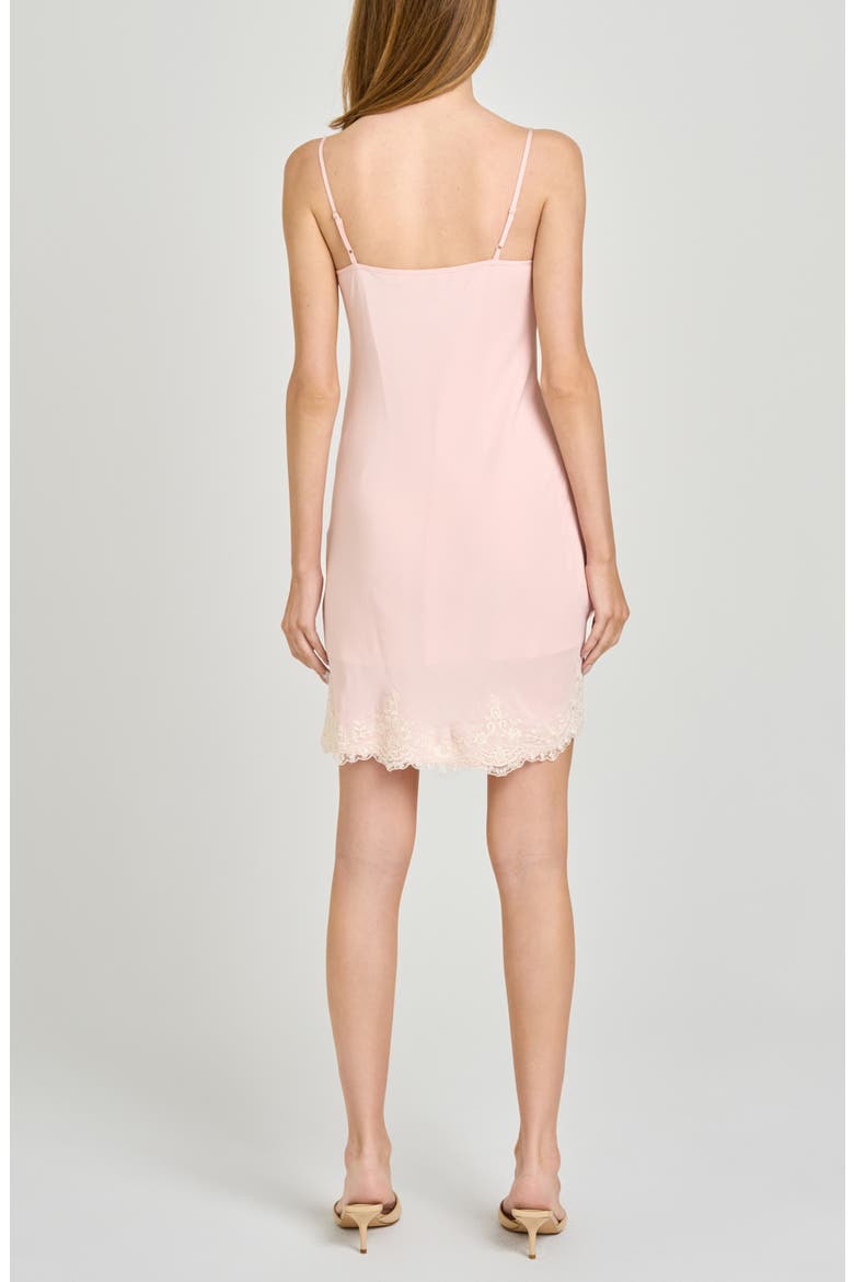 Isabelle Lace Trim Slip Dress, Alternate, color, BLUSH