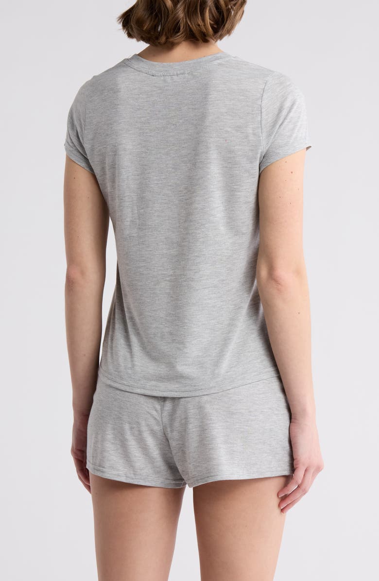 Danskin Brushed Knit Short Pajamas, Alternate, color, 