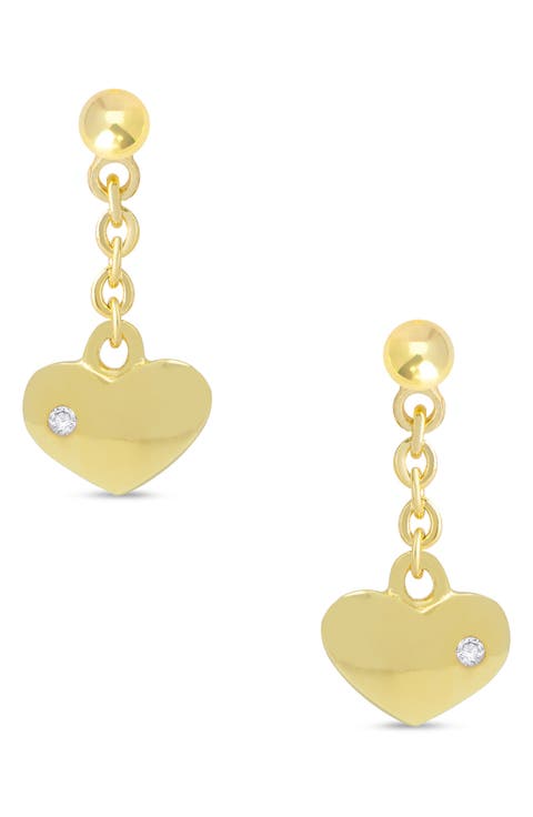 Kids' Heart Drop Earrings