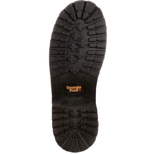 Georgia Boot Padded Oiler Steel Toe Waterproof Work Boot In Brown