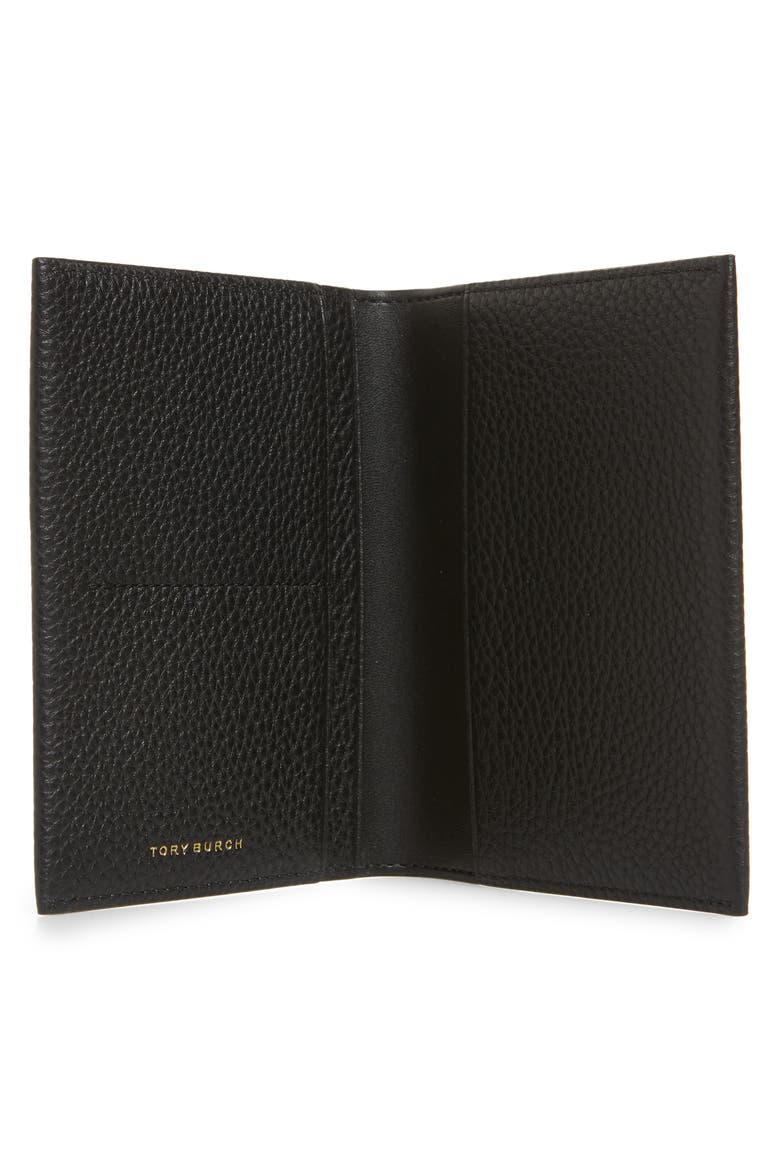 Perry Leather Passport Holder, Alternate, color, BLACK