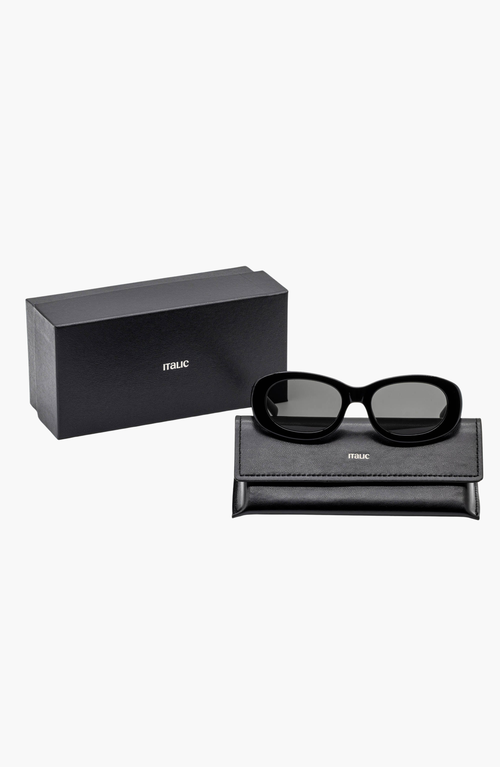 ITALIC ITALIC CELESTE OVAL ITALIAN ACETATE SUNGLASSES 