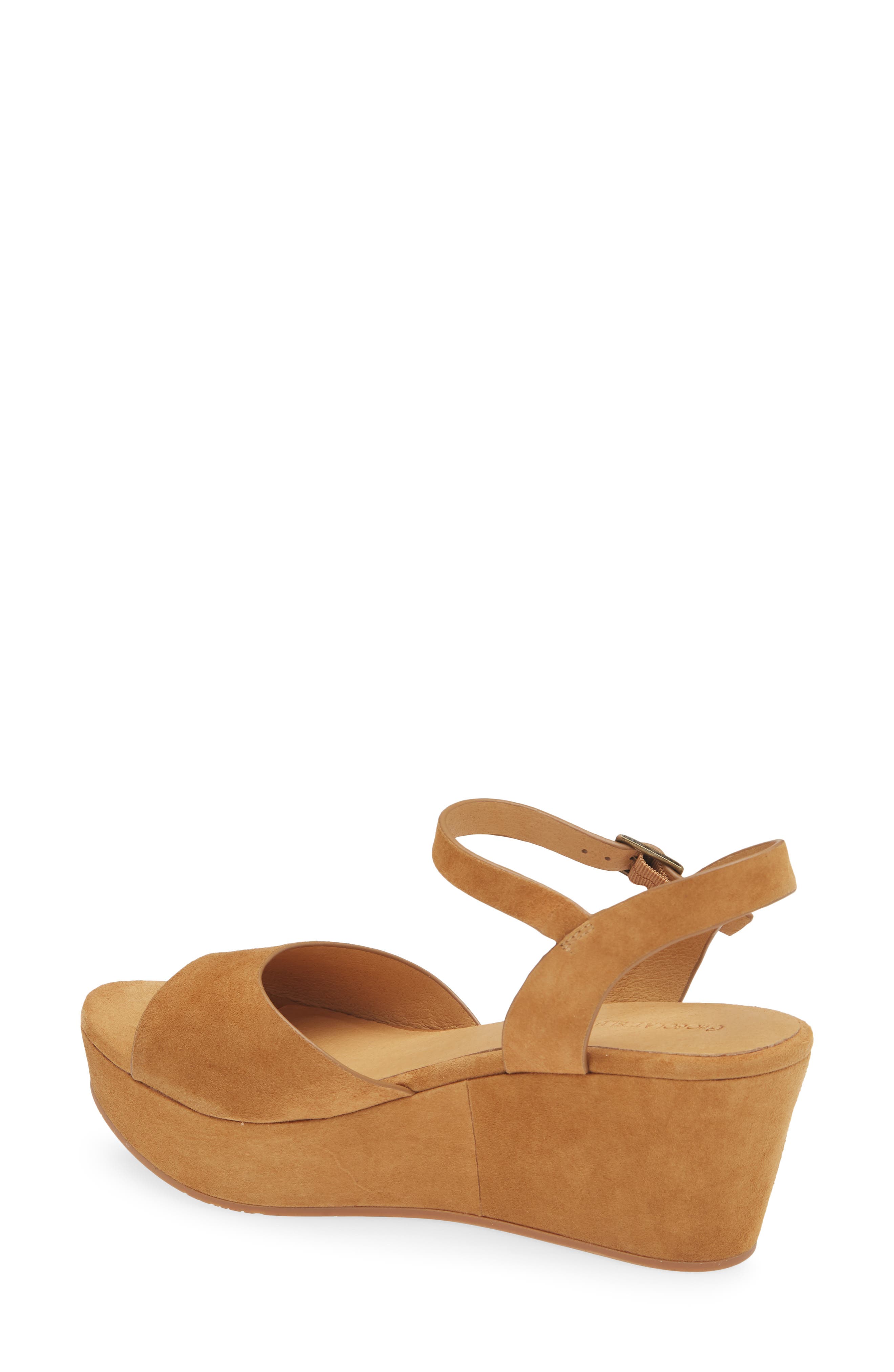 Winka Platform Wedge Sandal, Alternate, color, CAMEL SUEDE