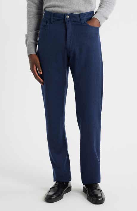 Canali Regular Fit Wool Flannel Pants