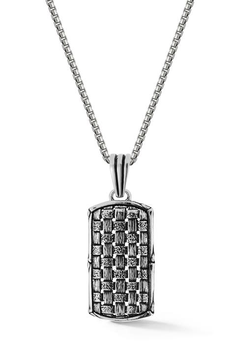 Men's Weave Pendant Necklace