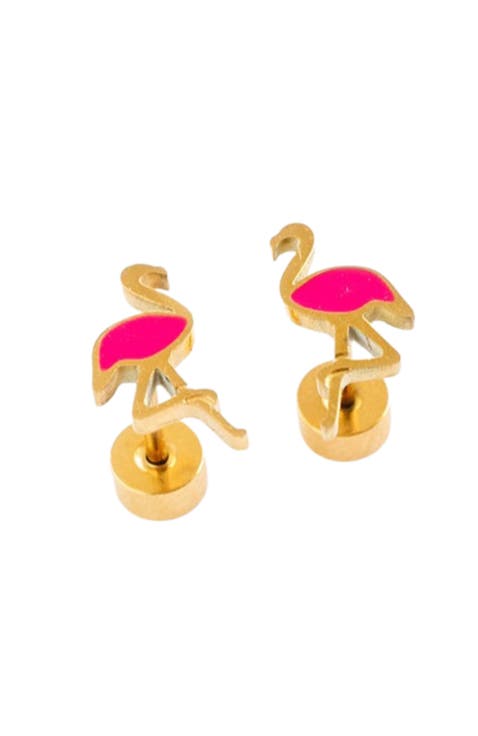 Flamingo Stud Earring