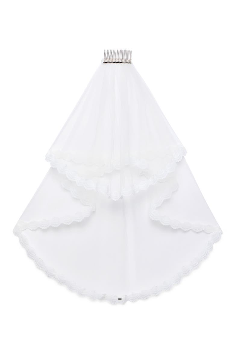 At First Sight Veil, Main, color, HAZY WHITE