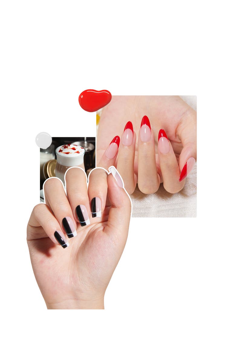 Fall & Winter Gel Polish Set 6 Colors, Alternate, color, Brown Black White Red Nude