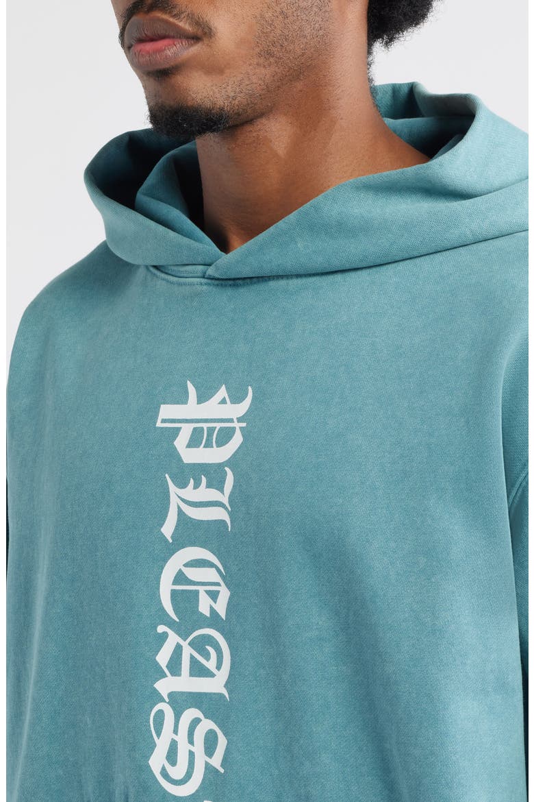 Knight Overdye Logo Graphic Hoodie, Alternate, color, TEAL
