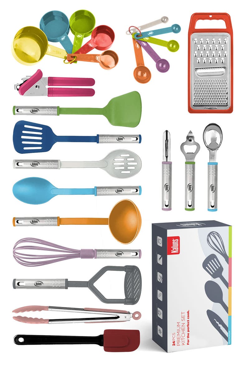 Kitchen Utensil 24-Piece Set, Main, color, MULTI COLOR