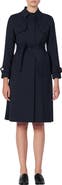 SANDRO Trench coat with pleated inset