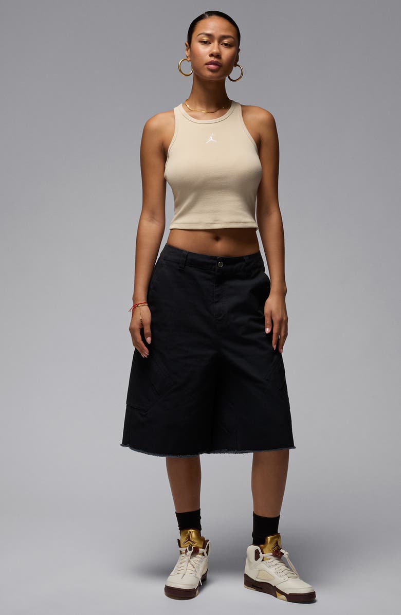 Jordan Essential Racerback Tank, Alternate, color, Rattan/ White