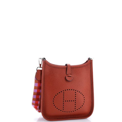 Pre-owned Hermes Hermes Evelyne Bag Gen Iii Clemence Tpm In Red