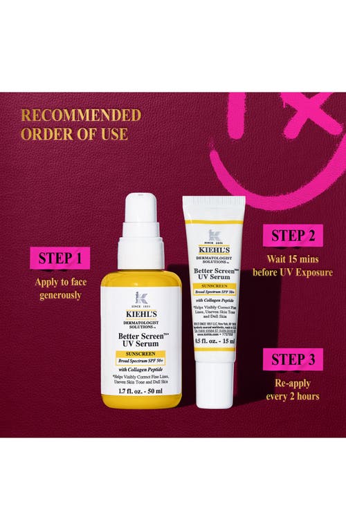 Kiehl's Since 1851 Sunshine Essentials Set $67 Value In Transparent