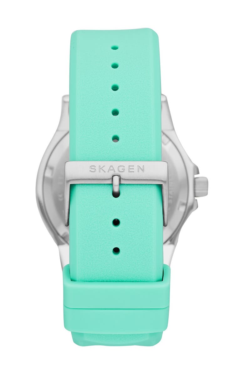 Skagen Women's Fisk 3-Hand Black Steel-Mesh Watch, 38mm, Alternate, color, 