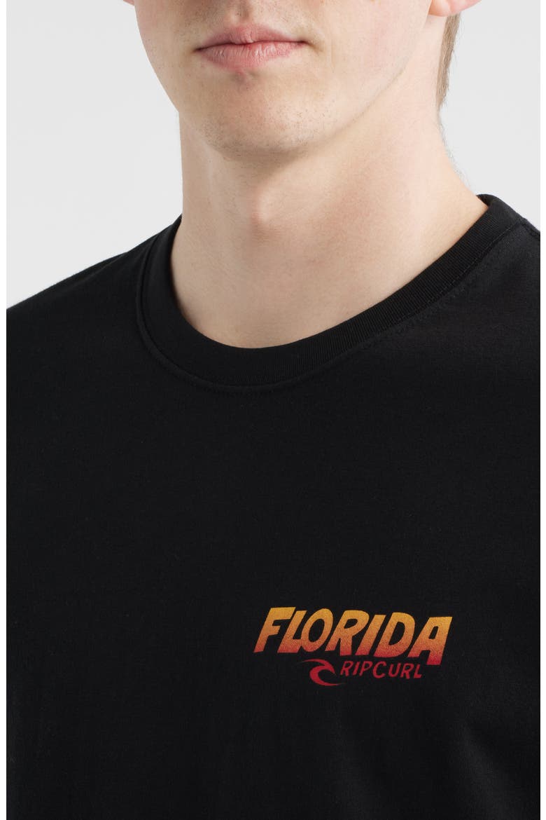 Desti Animals Cotton Graphic T-Shirt, Alternate, color, BLACK FLORIDA