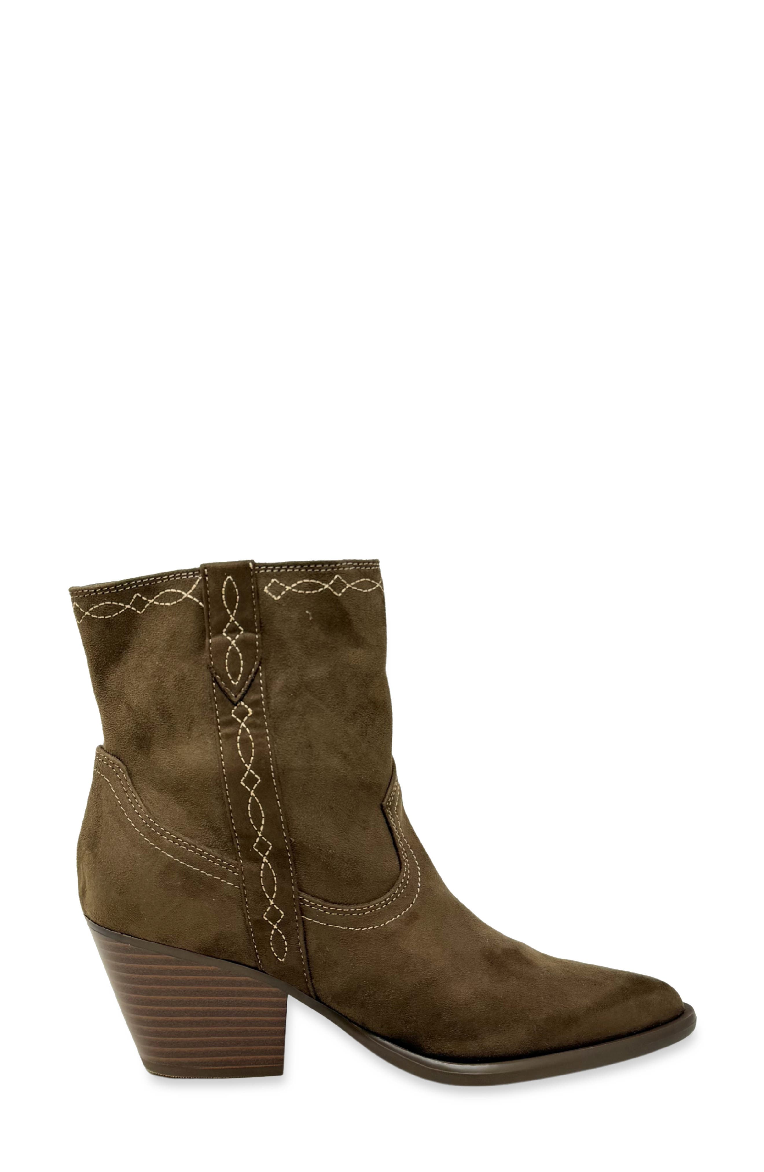 Utopia Western Bootie, Alternate, color, CHOCOLATE