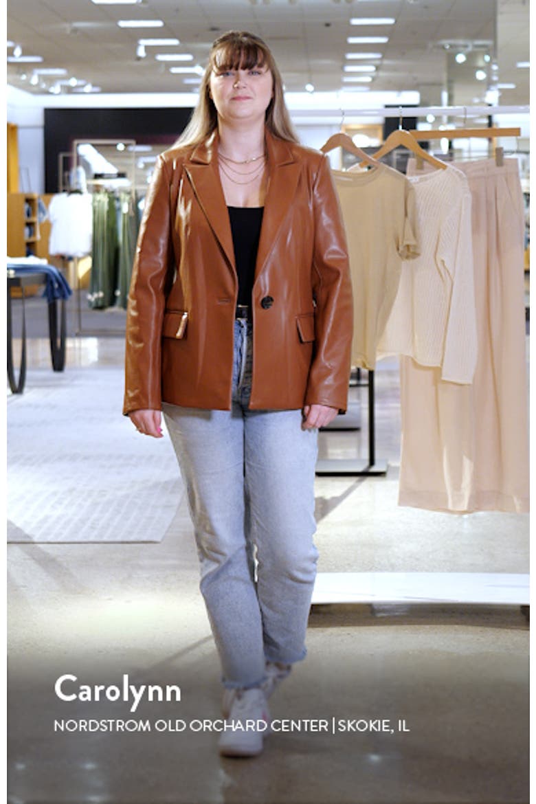 Faux Leather Blazer video