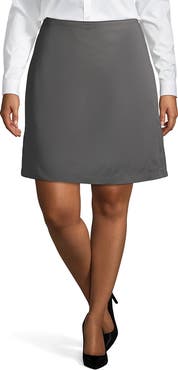 Lands' End School Uniform  Plus Size Blend Chino Skort Top of Knee