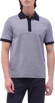 Bugatchi Tipped Cotton Piqué Polo