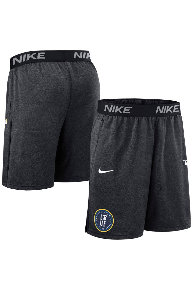 Men's Nike  Black Philadelphia Phillies Authentic Collection City Connect Performance Knit Shorts, Main, color, Black