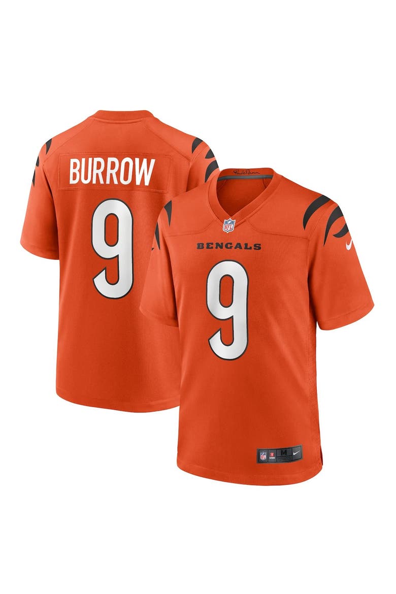 Men's Nike Joe Burrow Orange Cincinnati Bengals Alternate Game Jersey, Main, color, ORANGE