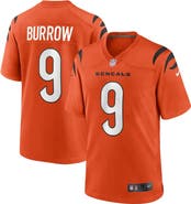 Nike Men's Nike Joe Burrow Orange Cincinnati Bengals Alternate Game Jersey