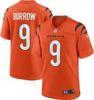 Nike Men's Nike Joe Burrow Orange Cincinnati Bengals Alternate Game Jersey